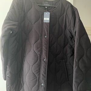 Lucky Brand Black Quilted Puffer Jacket